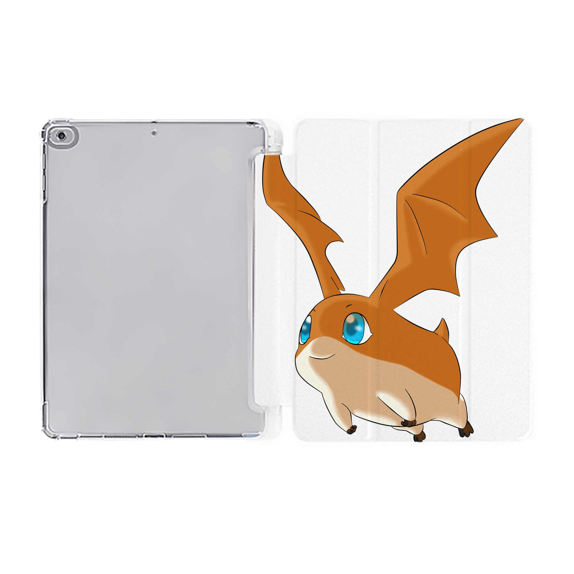 （画像用） Digimon デジタルモンスター/デジモン IPad ケース ペン収納付き 三つ折りスタンド PUレザー×シリコン 対応機種9.5/10.5/10.9インチ